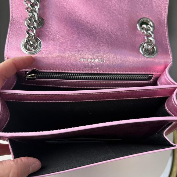 💎✨Authentic Kooples Emily Iridescent Leather Chain Bag - Picture 4 of 6